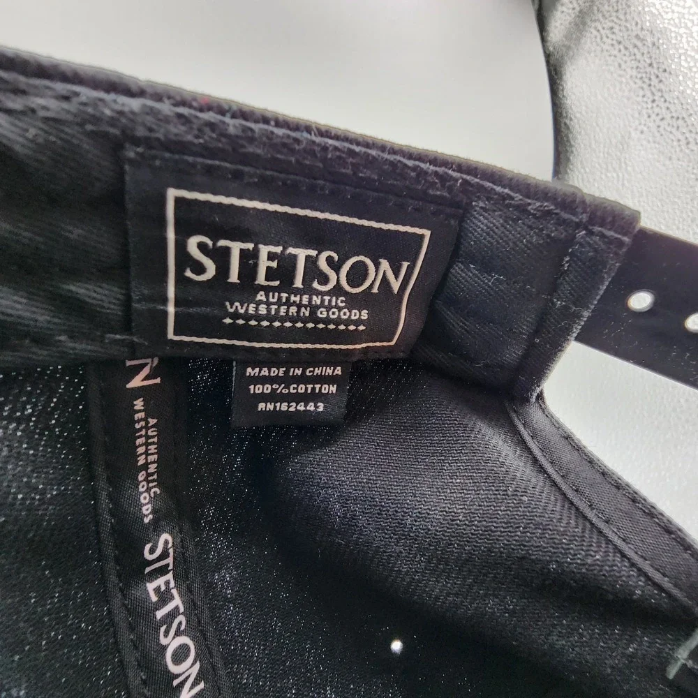 Stetson X Post‎ Malone Hat Studded Posty Ball Cap Black Adjustable Snapback NEW